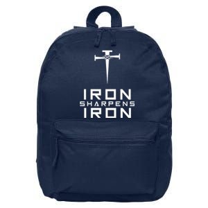 Iron Sharpens Iron Christian Faith 16 in Basic Backpack