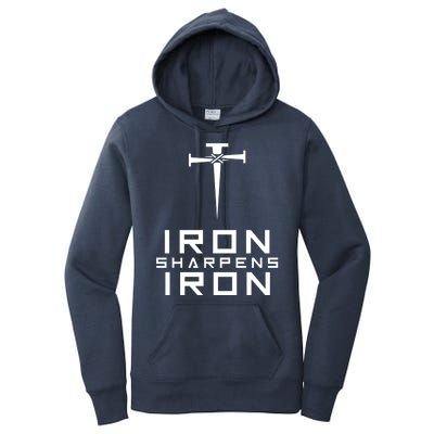 Iron Sharpens Iron Christian Faith Women's Pullover Hoodie