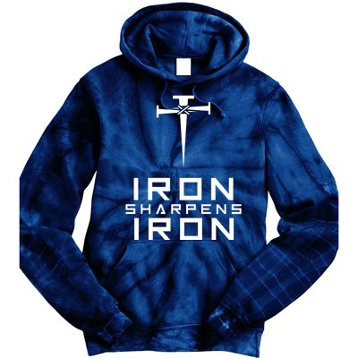 Iron Sharpens Iron Christian Faith Tie Dye Hoodie