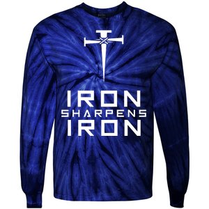 Iron Sharpens Iron Christian Faith Tie-Dye Long Sleeve Shirt