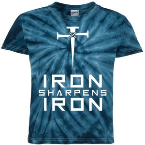 Iron Sharpens Iron Christian Faith Kids Tie-Dye T-Shirt