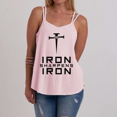 Iron Sharpens Iron Christian Faith Women's Strappy Tank