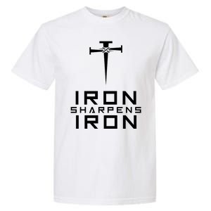 Iron Sharpens Iron Christian Faith Garment-Dyed Heavyweight T-Shirt