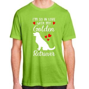 I'm So In Love With My Golden Retriever Valentines Day Gift Adult ChromaSoft Performance T-Shirt