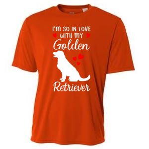 I'm So In Love With My Golden Retriever Valentines Day Gift Cooling Performance Crew T-Shirt