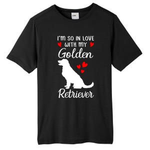 I'm So In Love With My Golden Retriever Valentines Day Gift Tall Fusion ChromaSoft Performance T-Shirt