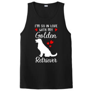 I'm So In Love With My Golden Retriever Valentines Day Gift PosiCharge Competitor Tank