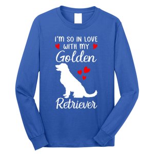 I'm So In Love With My Golden Retriever Valentines Day Gift Long Sleeve Shirt