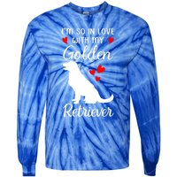 I'm So In Love With My Golden Retriever Valentines Day Gift Tie-Dye Long Sleeve Shirt