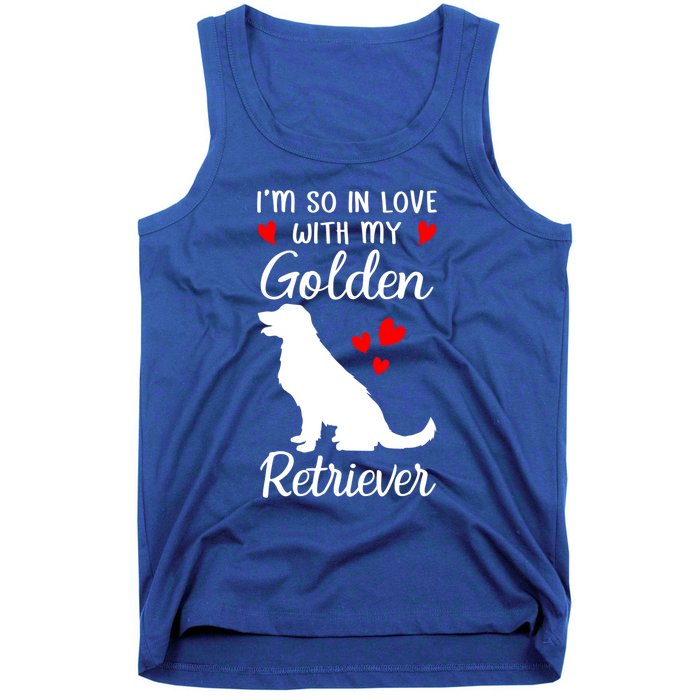 I'm So In Love With My Golden Retriever Valentines Day Gift Tank Top