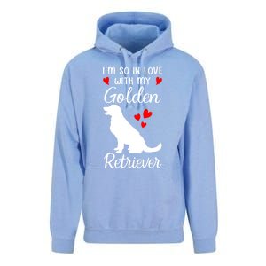 I'm So In Love With My Golden Retriever Valentines Day Gift Unisex Surf Hoodie