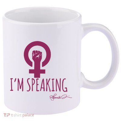 IM Speaking 11oz C Handle Ceramic Mug