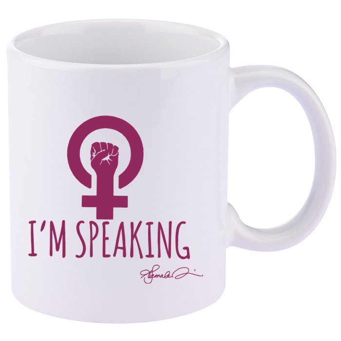 IM Speaking 11oz C Handle Ceramic Mug