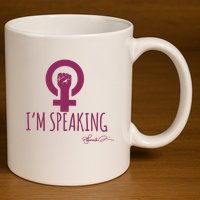 IM Speaking 11oz C Handle Ceramic Mug