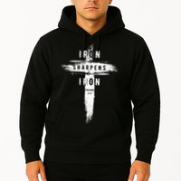 Iron Sharpens Iron Proverbs 2717 Christian Hoodie