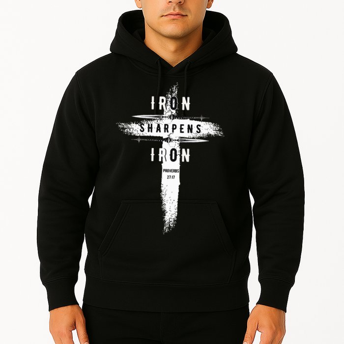 Iron Sharpens Iron Proverbs 2717 Christian Hoodie