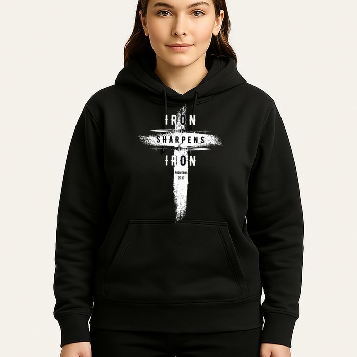 Iron Sharpens Iron Proverbs 2717 Christian Hoodie