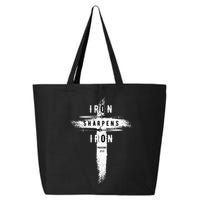 Iron Sharpens Iron Proverbs 2717 Christian 25L Jumbo Tote