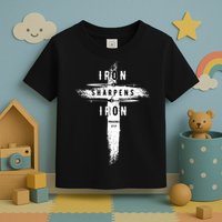 Iron Sharpens Iron Proverbs 2717 Christian Toddler T-Shirt