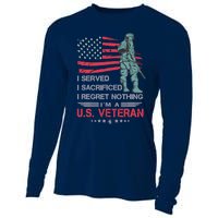 I Served I Sacrificed I Regret Nothing IM A U.S Veteran Cooling Performance Long Sleeve Crew