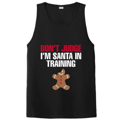 I'm Santa In Training Christmas Gingerbread Cookie Shirt PosiCharge Competitor Tank