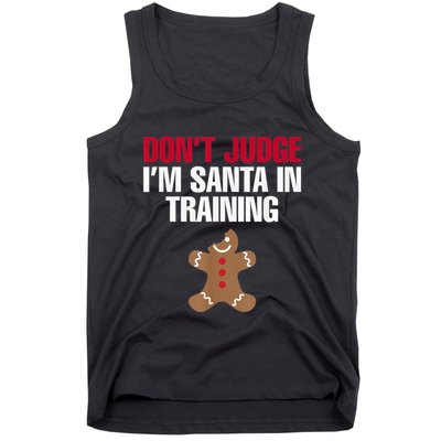 I'm Santa In Training Christmas Gingerbread Cookie Shirt Tank Top