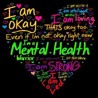 I'm Strong I'm Okay Funny Mental Health Awareness Doggie Tank