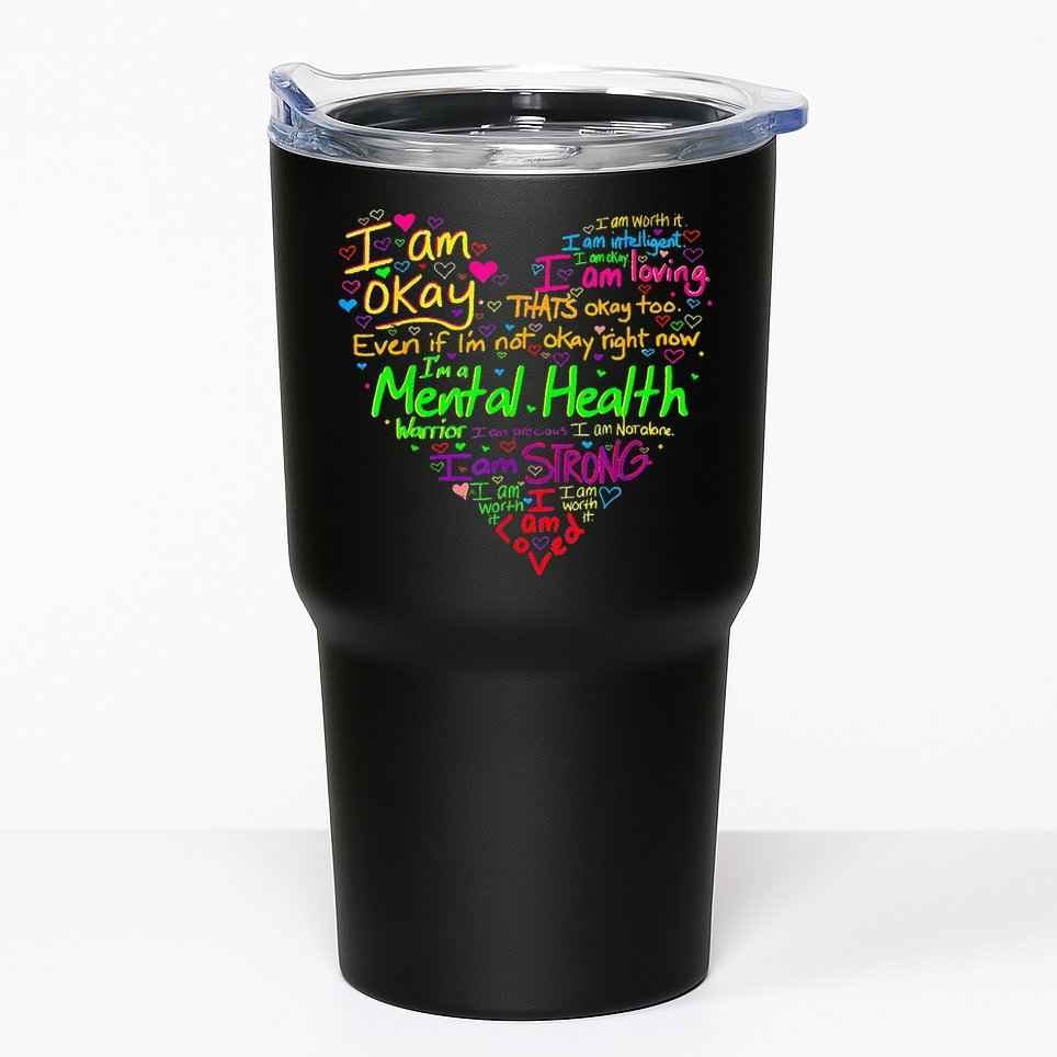 I'm Strong I'm Okay Funny Mental Health Awareness Tumbler