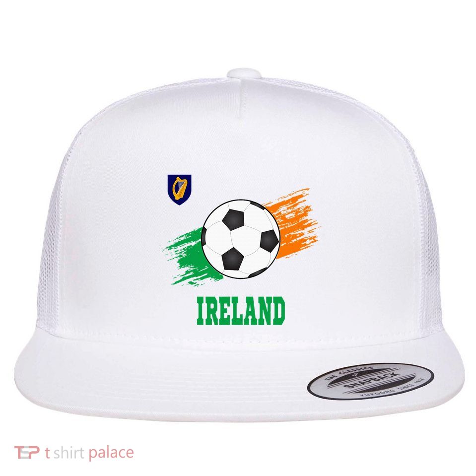 Ireland Soccer Irish Football Ireland Futbol Flatbill Hat