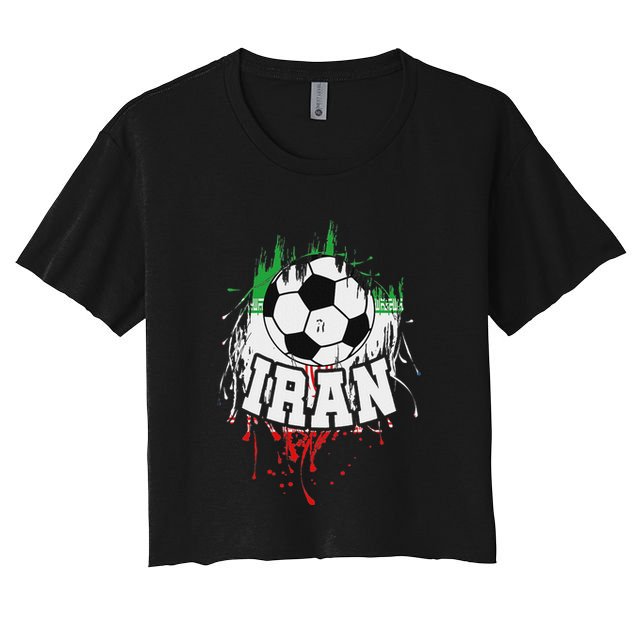 Iran Soccer Iranian Football Persian Futbol Crop Top