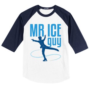 Ice Skater Baseball Sleeve Shirt