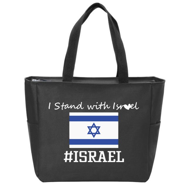 Israel Support Israel Stop War Support Israel No War Palestine Zip Tote Bag