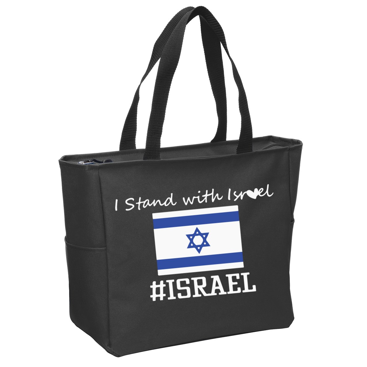 Israel Support Israel Stop War Support Israel No War Palestine Zip Tote Bag
