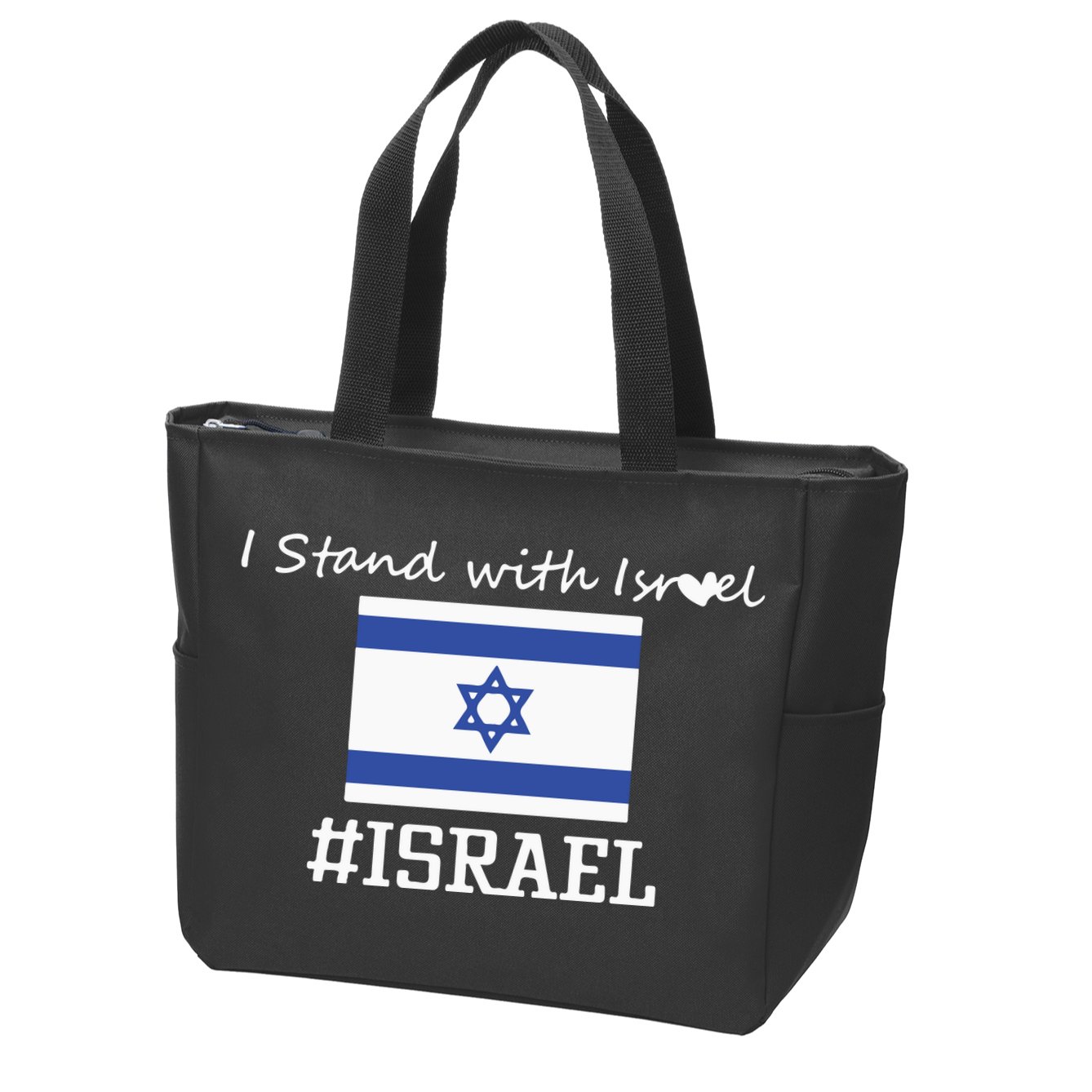 Israel Support Israel Stop War Support Israel No War Palestine Zip Tote Bag