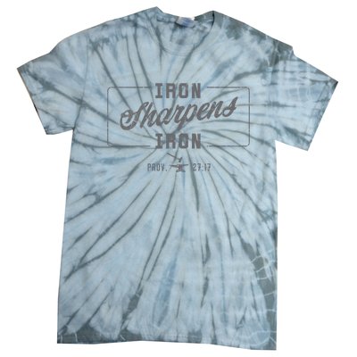 Iron Sharpens Iron Christian Bible Scripture Gym Workout Tie-Dye T-Shirt