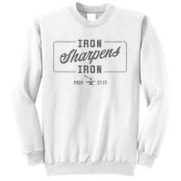 Iron Sharpens Iron Christian Bible Scripture Gym Workout Sweatshirt