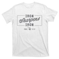 Iron Sharpens Iron Christian Bible Scripture Gym Workout T-Shirt