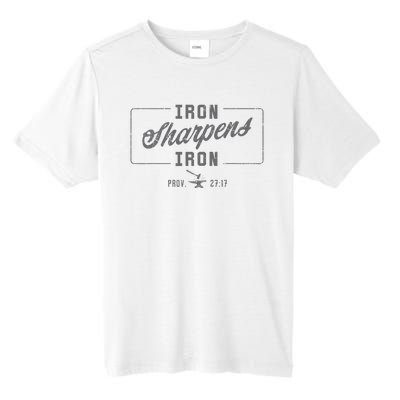 Iron Sharpens Iron Christian Bible Scripture Gym Workout Tall Fusion ChromaSoft Performance T-Shirt