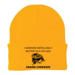 I SURVIVED INSTALLING A BATTERY IN A 4TH GEN GRAND CHEROKEE Knit Cap Winter Beanie