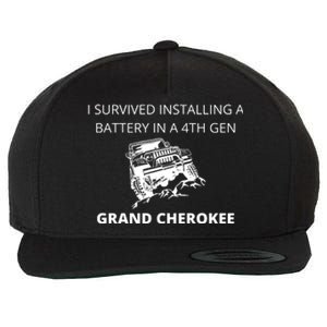 I SURVIVED INSTALLING A BATTERY IN A 4TH GEN GRAND CHEROKEE Wool Snapback Cap