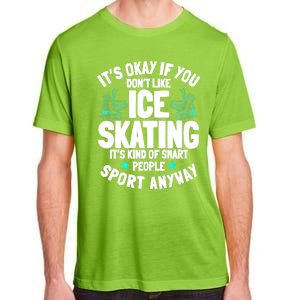 Ice Skating Ice Skates Figure Skater Skating Sport Adult ChromaSoft Performance T-Shirt