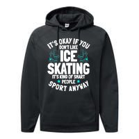 Ice Skating Ice Skates Figure Skater Skating Sport Performance Fleece Hoodie