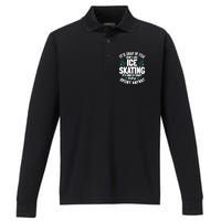 Ice Skating Ice Skates Figure Skater Skating Sport Performance Long Sleeve Polo