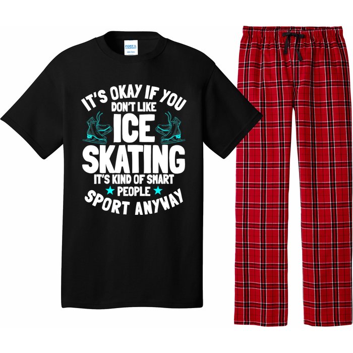 Ice Skating Ice Skates Figure Skater Skating Sport Pajama Set