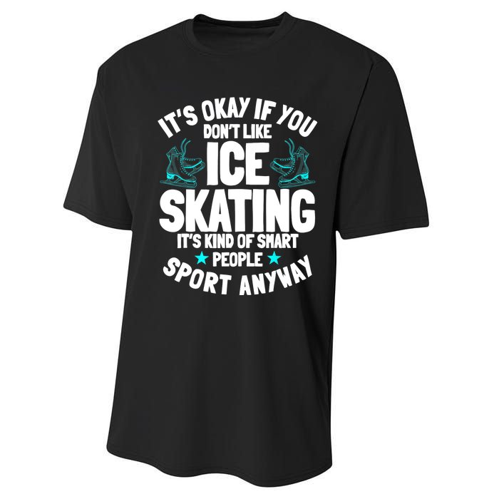 Ice Skating Ice Skates Figure Skater Skating Sport Performance Sprint T-Shirt