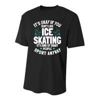 Ice Skating Ice Skates Figure Skater Skating Sport Youth Performance Sprint T-Shirt