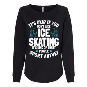 Ice Skating Ice Skates Figure Skater Skating Sport Womens California Wash Sweatshirt