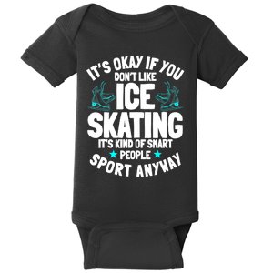 Ice Skating Ice Skates Figure Skater Skating Sport Baby Bodysuit