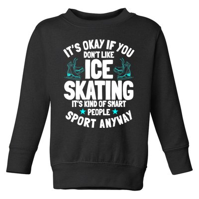 Ice Skating Ice Skates Figure Skater Skating Sport Toddler Sweatshirt