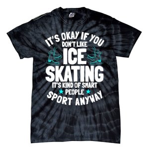 Ice Skating Ice Skates Figure Skater Skating Sport Tie-Dye T-Shirt